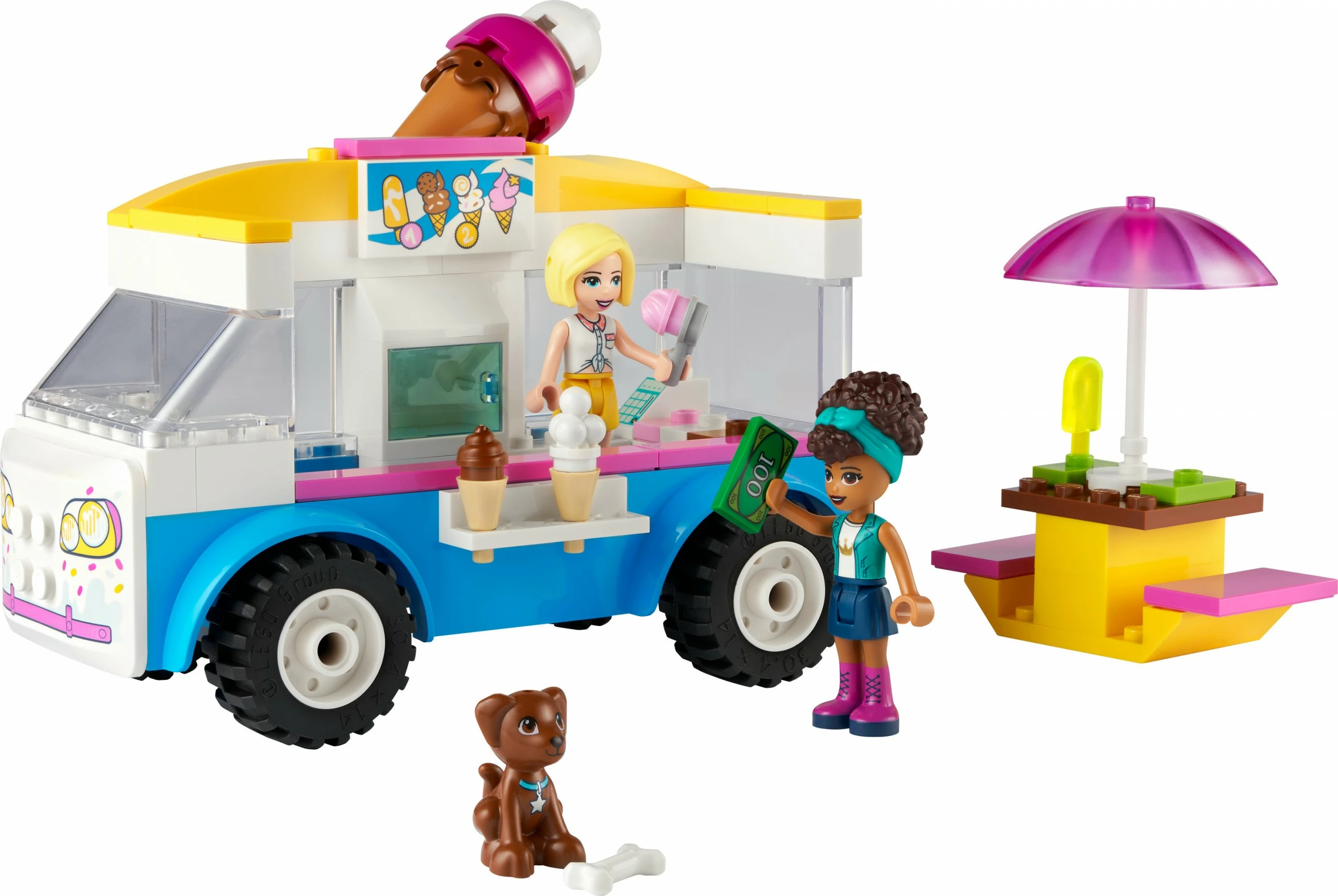 Set ndërtimi LEGO Friends 41715 me furgon akulloresh, 84 pjesë, shumëngjyrësh