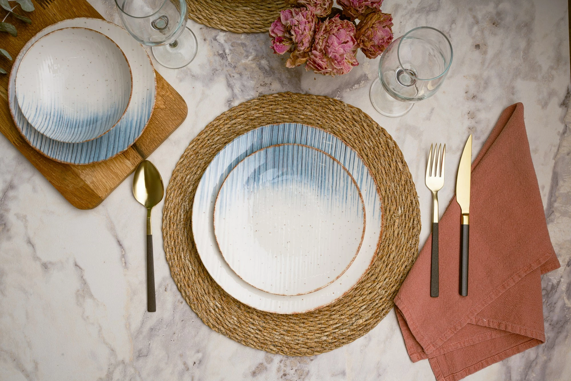 Set për drekë prej porcelani, 24 copë, Hermia, GBSATN24Y4R319314