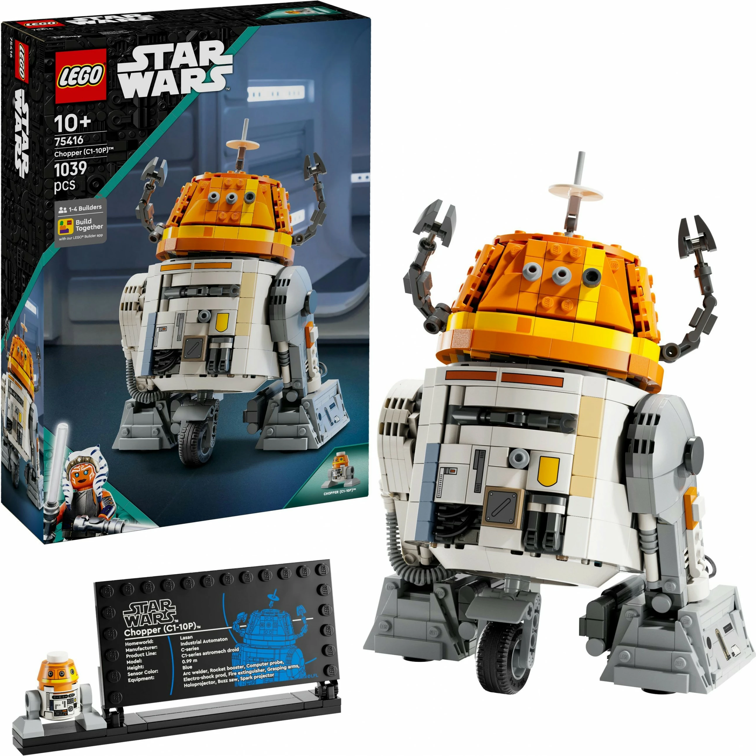 Set ndërtimi LEGO Star Wars Chopper C1-10P 1039 pjesë multikolor