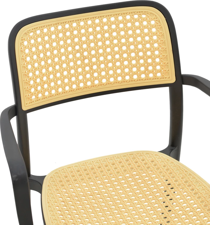 Karrige për kopsht Westley pp natyrale-e zezë 58x47x81cm