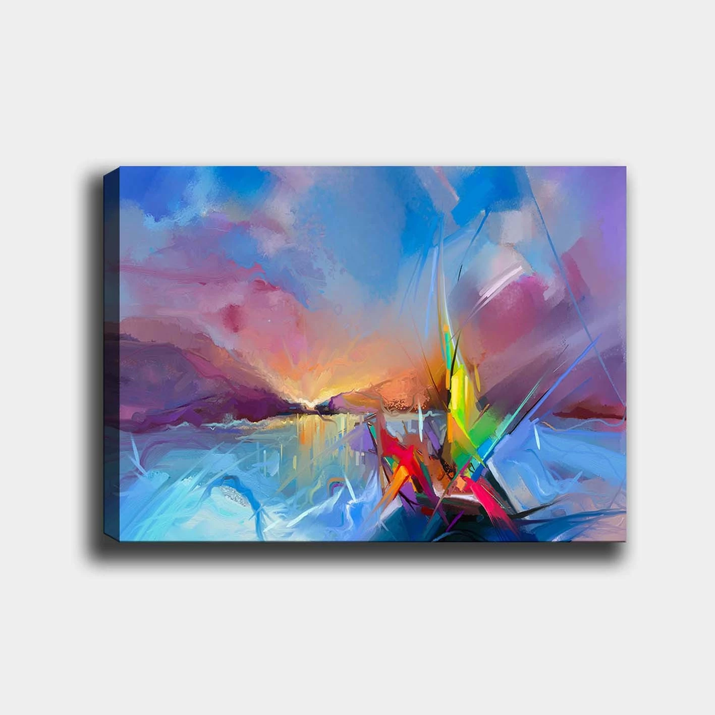 Pikturë dekorative në kanavacë, shumëngjyrëshe, 70x100cm, 1054276691_70100