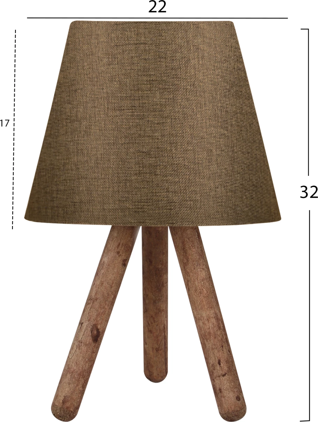 Llambë tavoline moderne, ngjyrë kafe, FH7598.04