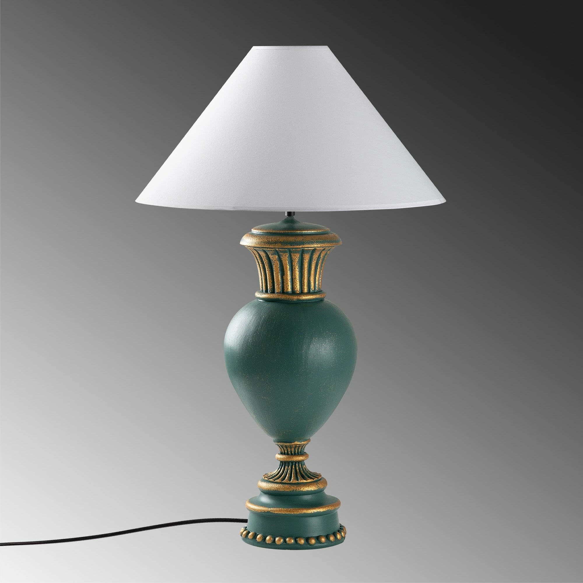 Llambë tavoline Opviq, ELEGANZE-5325, jeshile dhe e bardhë