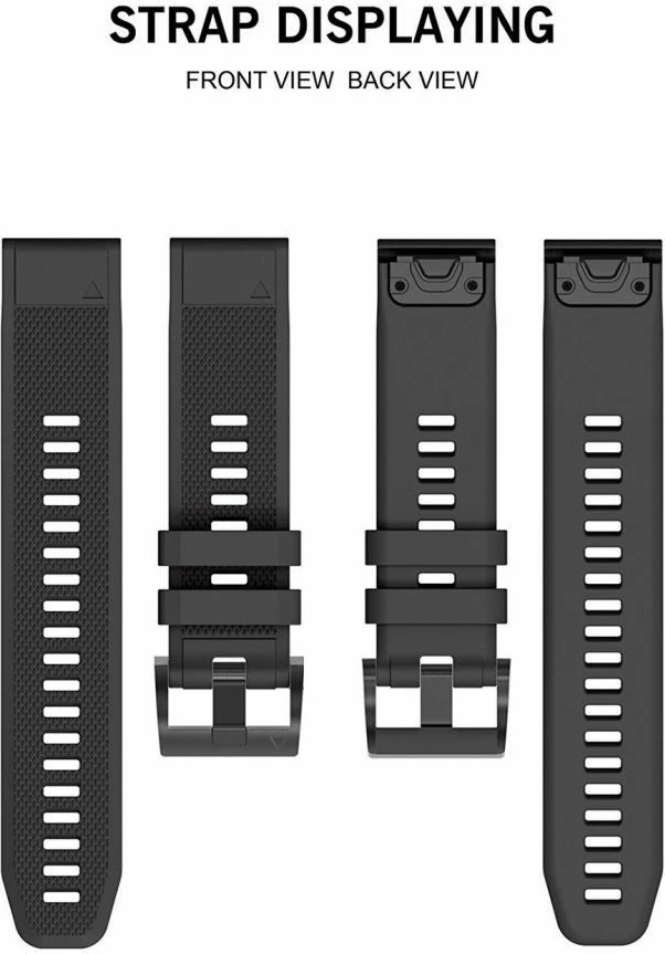 Rrip Tech-Protect Smooth për Garmin Fenix 3/5X/3HR/5X Plus/6X/6X Pro/7X, i zi