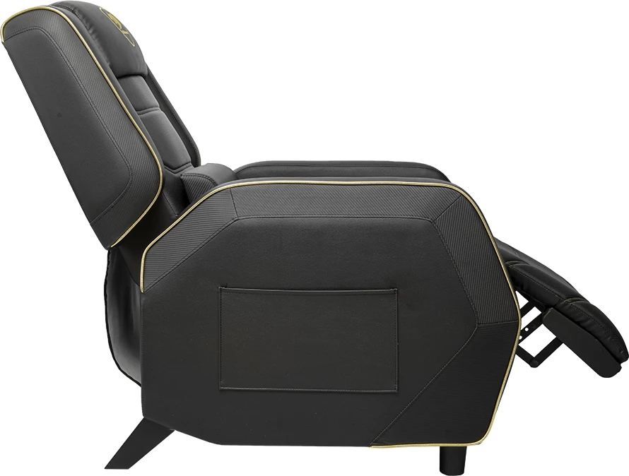 Sofë gaming COUGAR Ranger S Royal, PVC leather, 95-160°, max 160 kg, e zezë/artë
