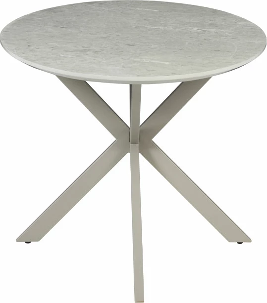 Tavolinë CASPIAN, ngjyrë gri me dizajn mermeri, 180x90x75 cm