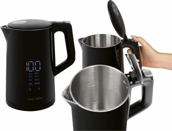 Çajnik elektrik ProfiCook PC-WKS 1243, 1.7 L, 2200 W, i zi