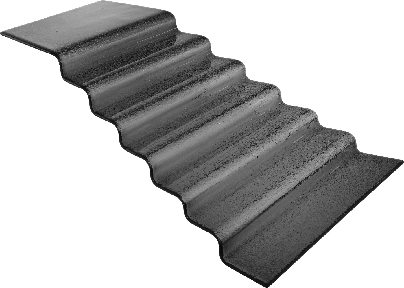 Shkallë bufeti 7-nivele, Fine Dine Vetro, 680 x H-200 mm, qelq 6 mm, e zezë