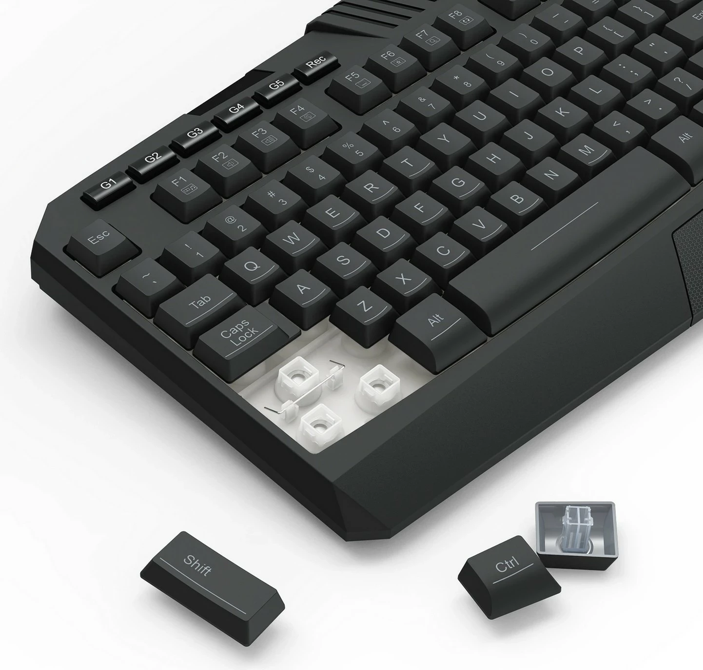 Set gaming Redragon S101-BA-3, tastierë me drita RGB, maus 7200 DPI, kufje, mauspad, e zezë