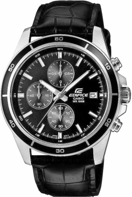 Orë dore për meshkuj Casio, e zezë