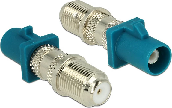 Adapter DeLOCK F/FAKRA Z, 50 Ω, blu/argjendtë