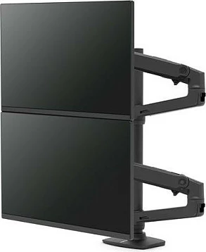 Krah mbajtës për monitorë Ergotron LX Dual Stacking Arm Tall Pole, 2 monitorë deri 40", VESA 75x75/100x100, clamp, 20 kg, i zi mat