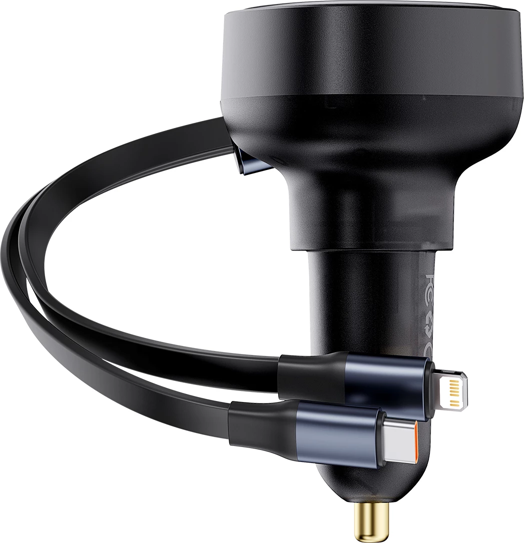 Karikues veture Baseus Enjoyment, 60W, me kabllo USB-C/Lightning, i zi