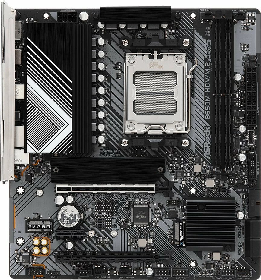 Pllakë amë ASRock B650M-HDV/M.2, Micro ATX, DDR5, deri 64GB, PCIe 5.0 M.2, 2.5GbE