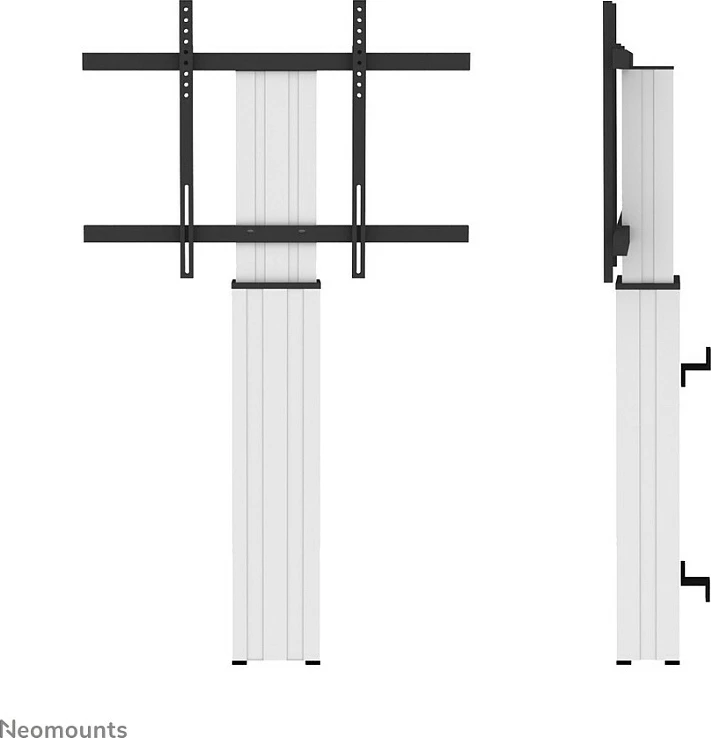 Mbajtëse muri elektrike për TV/monitor Neomounts (Newstar), 42-100", max 130 kg, VESA 200x200-800x600, argjendtë