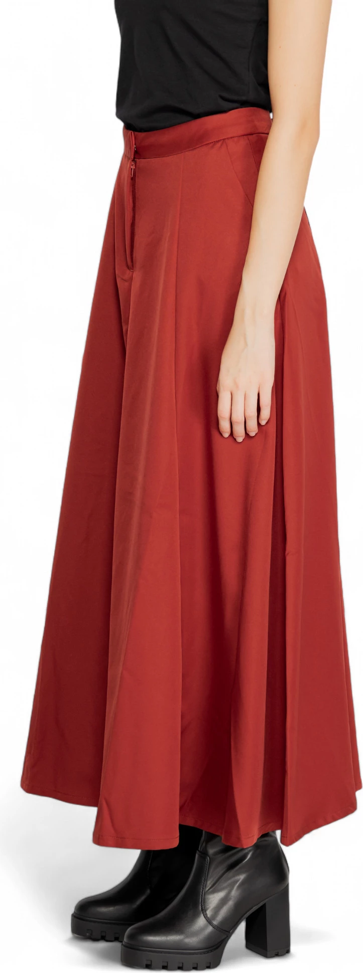 Fund për femra Vero Moda VMTARA HW ANCLE SKIRT BOO 10311428, ngjyrë tullë [Madhësia: 40]