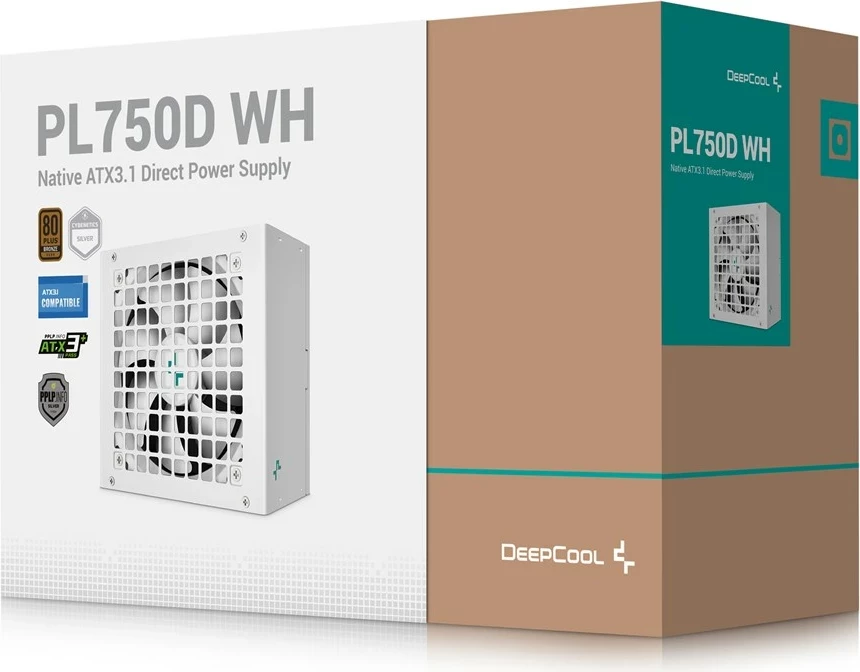 Njësi furnizimi me rrymë DeepCool PL750D WH, 750 W, ATX, Bardhë
