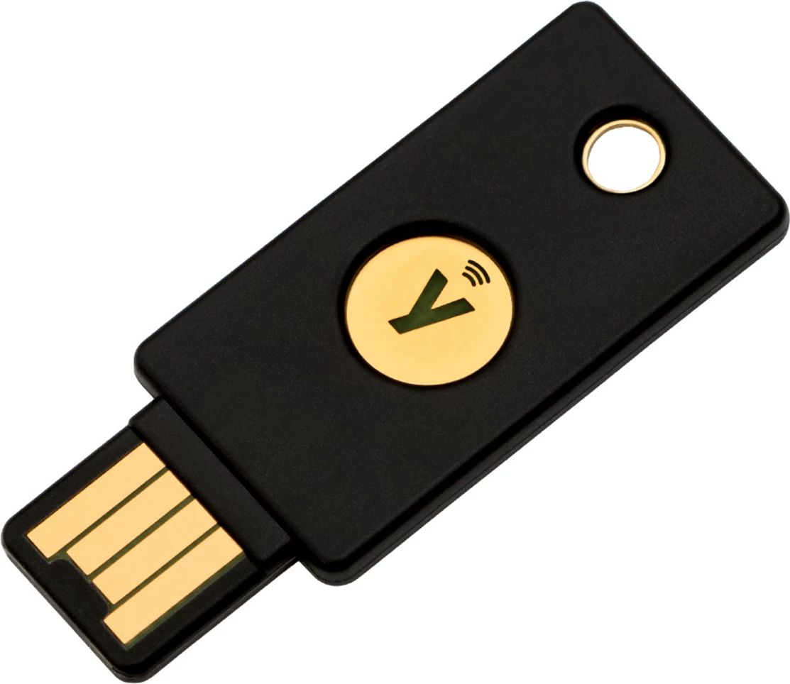Çelës sigurie Yubico YubiKey 5 NFC, USB-A, NFC, Gold on Black