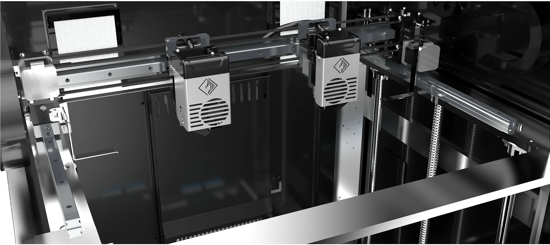 Printer 3D Flashforge Creator 4A, volum printimi 400×350×500 mm, Wi‑Fi/Ethernet, ekran 7", zezë/gri