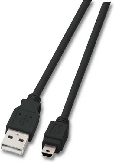 Kabllo USB EFB Elektronik K5250SW.0,5V2, USB-A në Mini-USB-B, 0.5 m, USB 2.0, e zezë