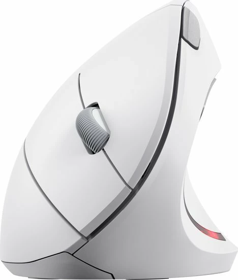 Maus wireless ergonomik Trust Verto 25132 1600 DPI vertikal për dorën e djathtë, i bardhë