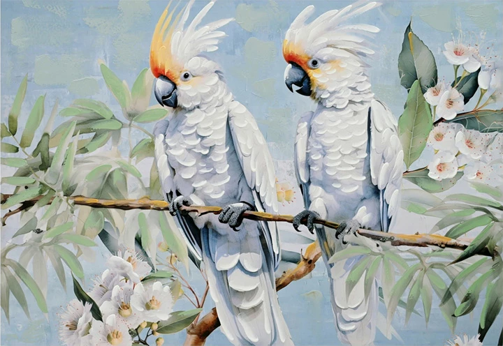 Pikturë kanavace Parote Ι, shumëngjyrëshe, 100x3x70cm