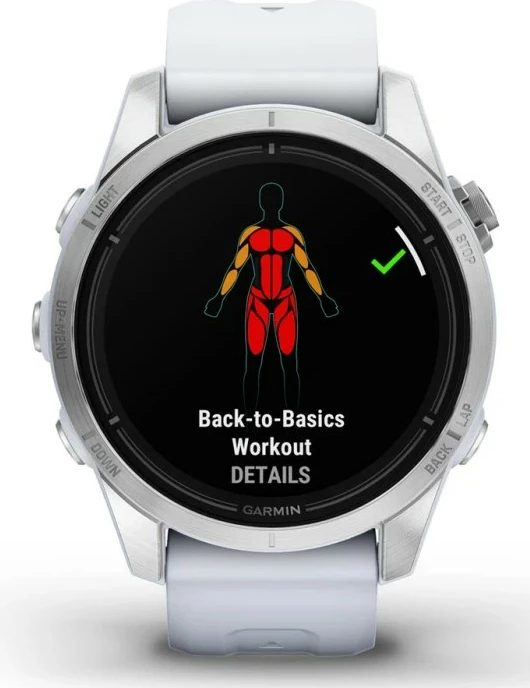 Smartwatch Garmin Epix Pro Gen 2 42mm bardhë/argjend