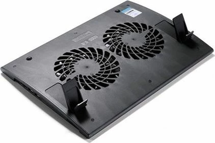 Pllakë ftohëse për laptop Deepcool Wind Pal FS për deri 17", 2x140mm, 2x USB 2.0, e zezë