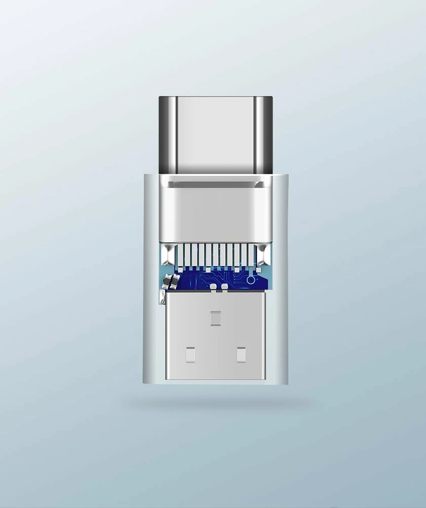 Adapter Ugreen micro USB në USB Type-C, i zi