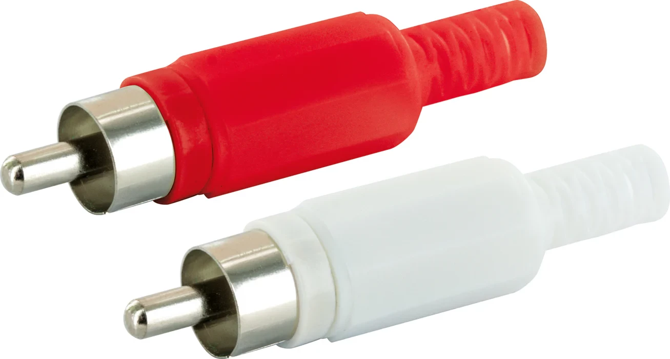RCA plugs, 2x 