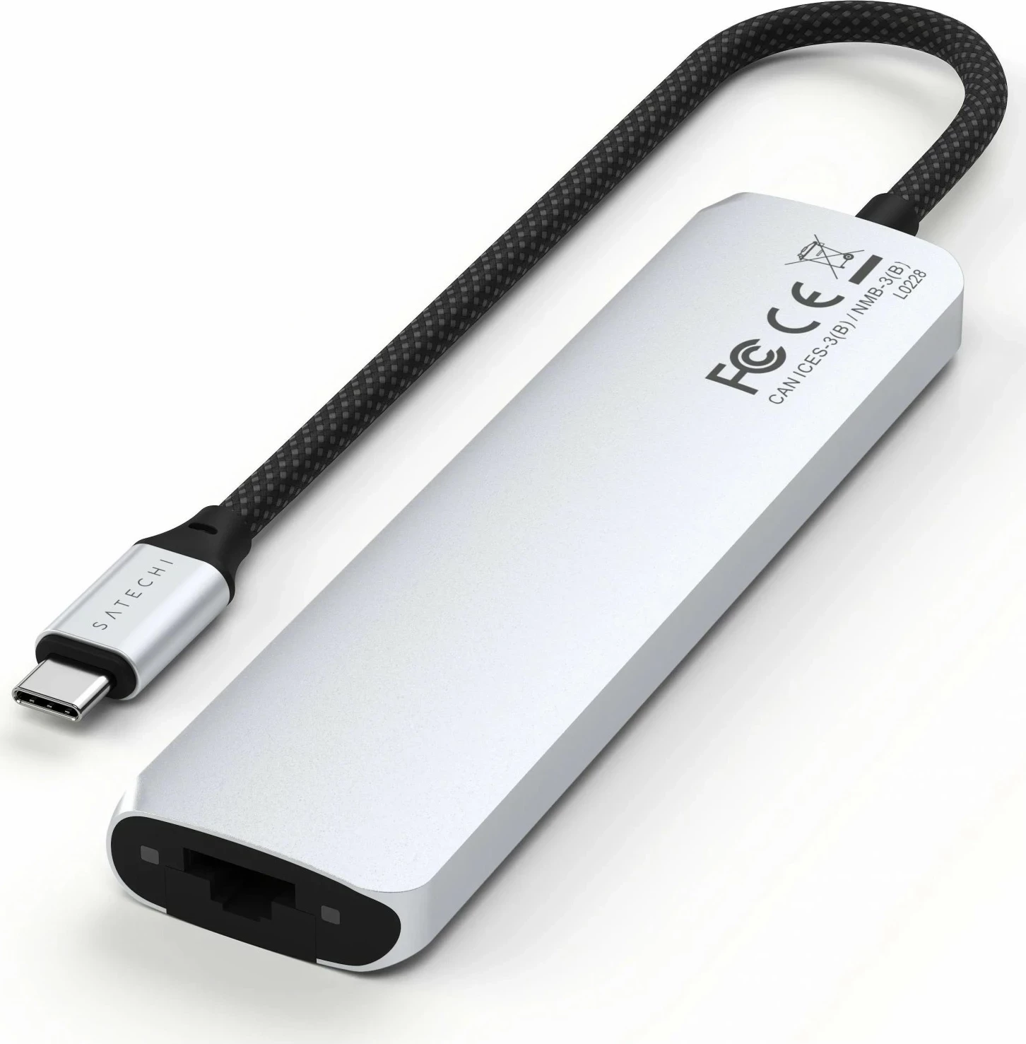 Adapter Satechi 7w1 ST-P7S, USB-C, HDMI 4K, Ethernet, ngjyrë argjendi