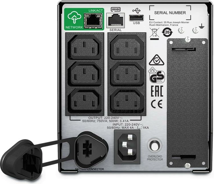 UPS APC Smart-UPS SMT750IC 750VA, USB, SmartConnect, LCD, i zi