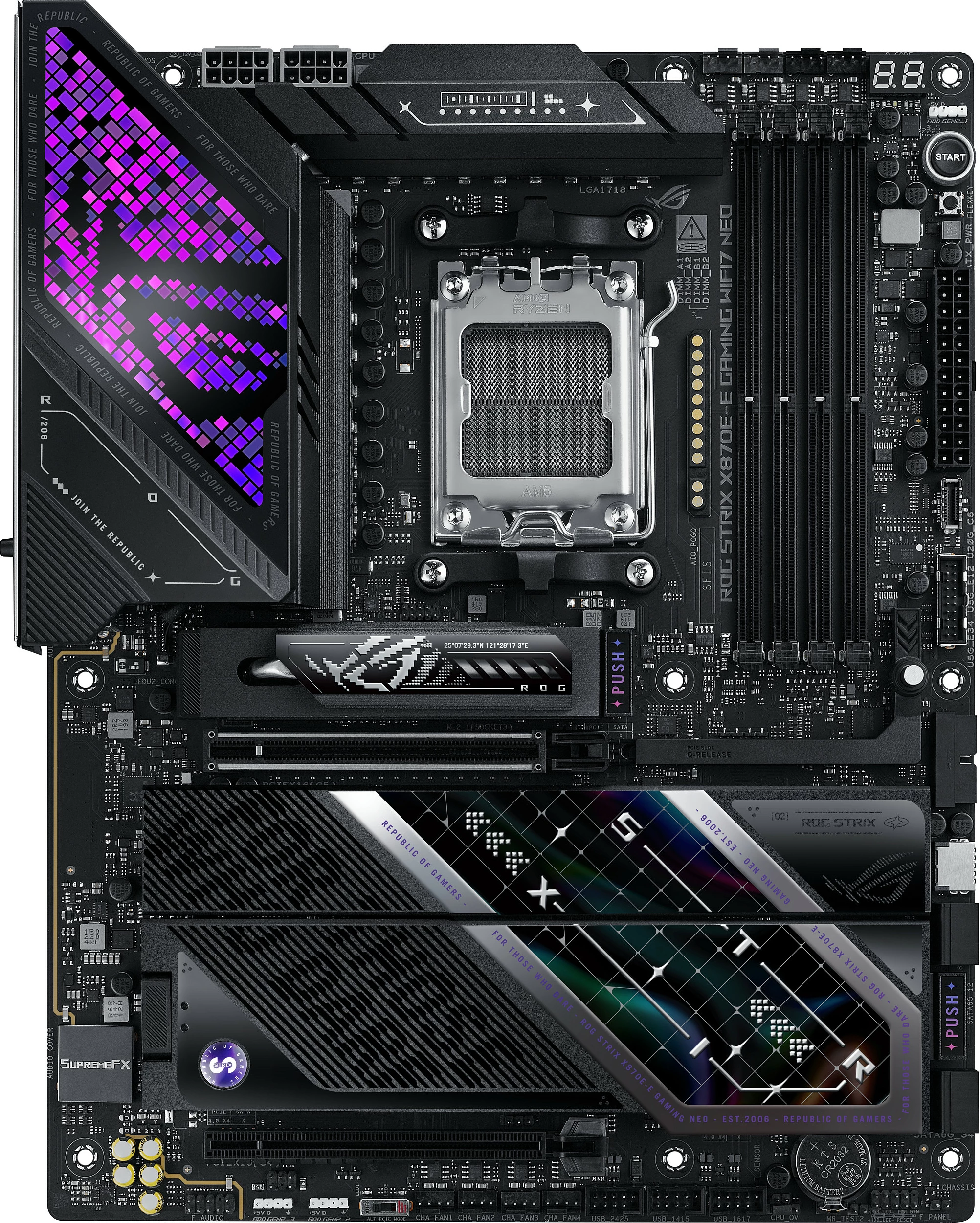 Pllakë amë ASUS ROG STRIX X870E-E Gaming WiFi 7 NEO, AMD AM5, ATX