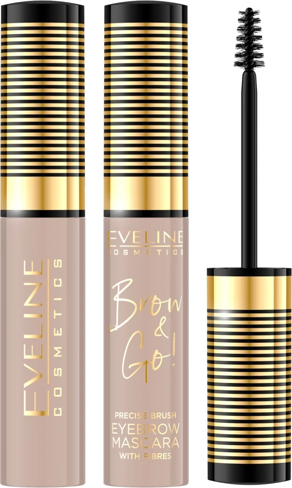Mascara për vetulla Eveline Cosmetics Brow & Go! 05 Taupe për femra 6ml