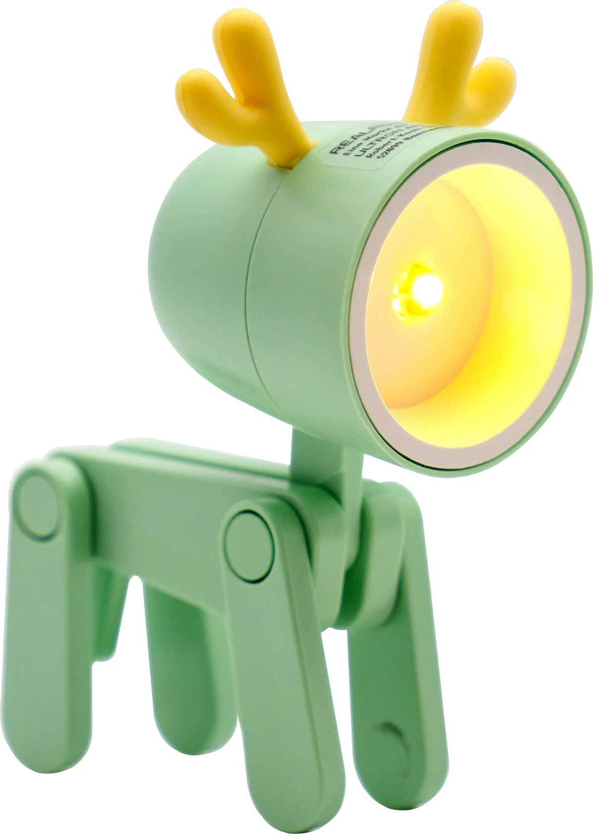 Tashllampë LED Ultron RealPower Green Deer, bateri LR41, e gjelbër