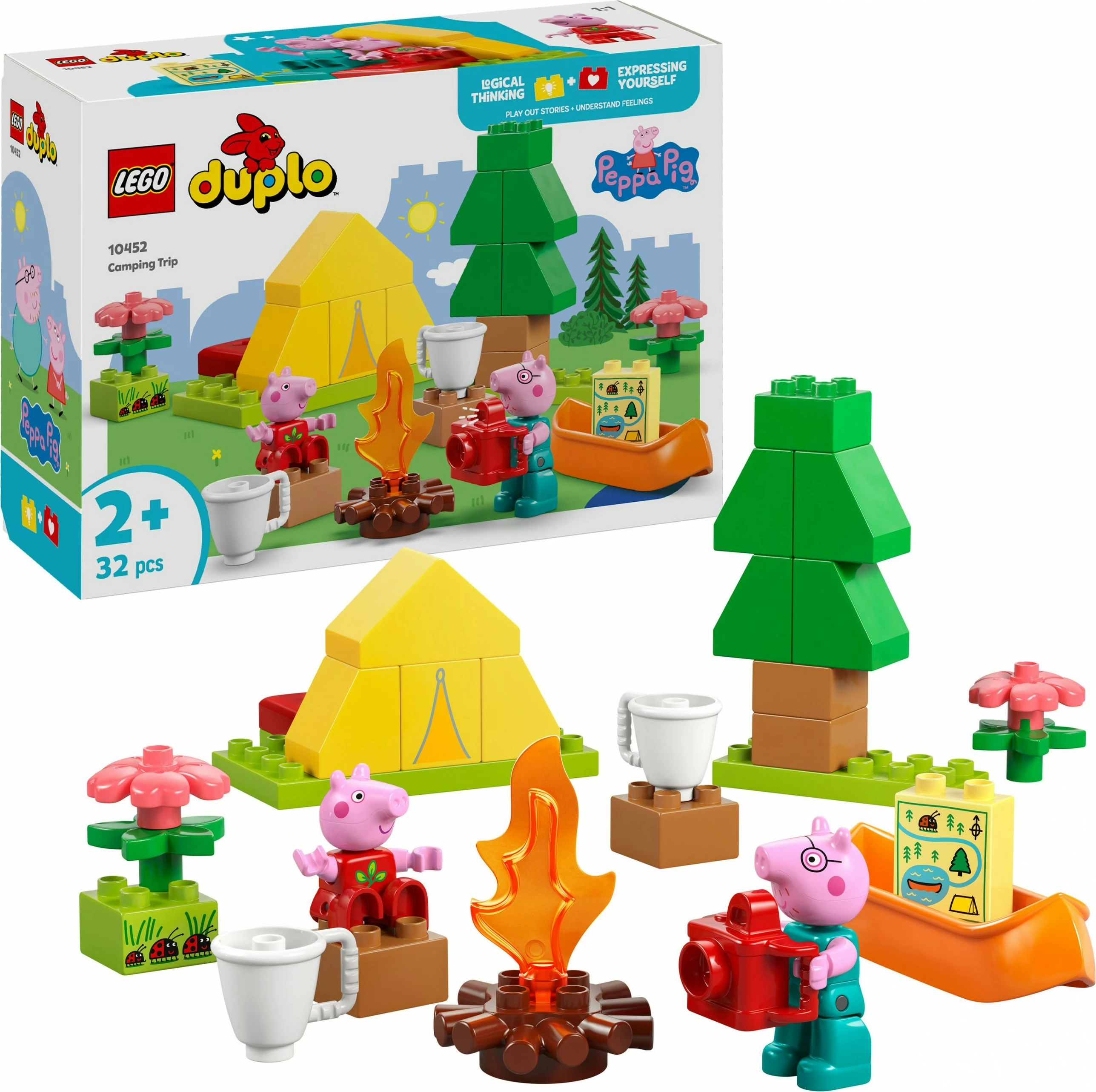 Set ndërtimi LEGO DUPLO Peppa Pig 10452, 32 pjesë, shumëngjyrësh