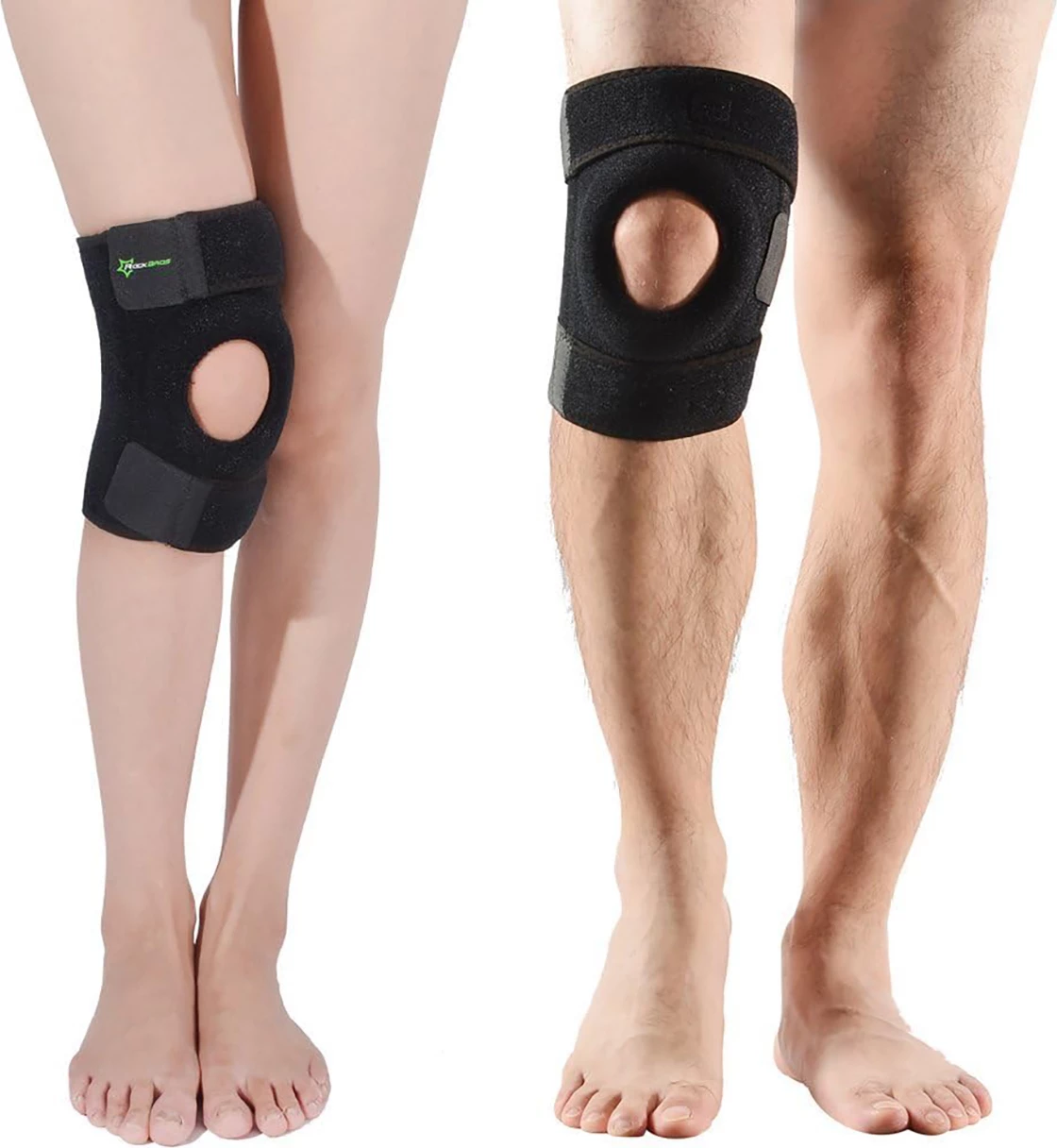 Mbrojtës gjuri Rockbros LF1106M, për sport, M, i zi