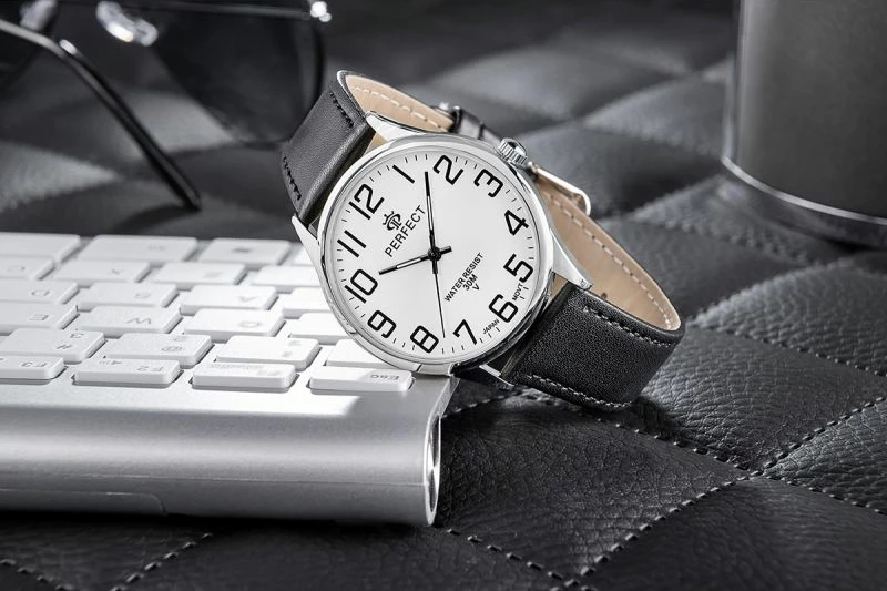 Orë dore meshkuj PERFECT GXB452-01, e zezë
