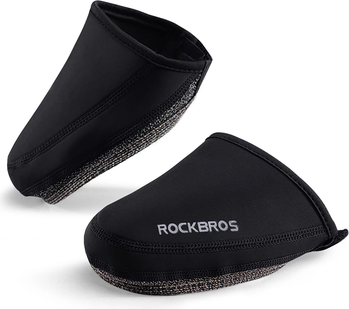 Mbrojtëse maje këpucësh për biçikletë Rockbros LF1030, masë 39-45, kundër erës dhe me izolim termik, me Velcro, e zezë