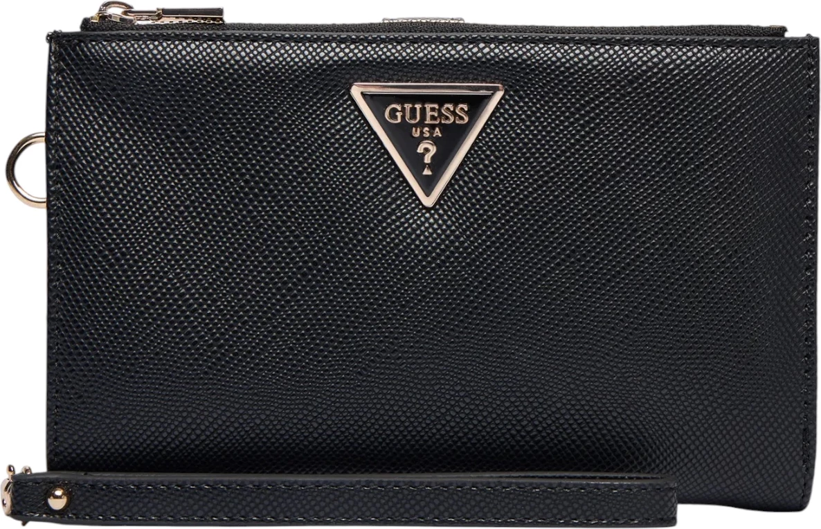 Portofol për femra Guess Laurel II SLG DBL ZIP ORGNZR SWZG74 59157, i zi