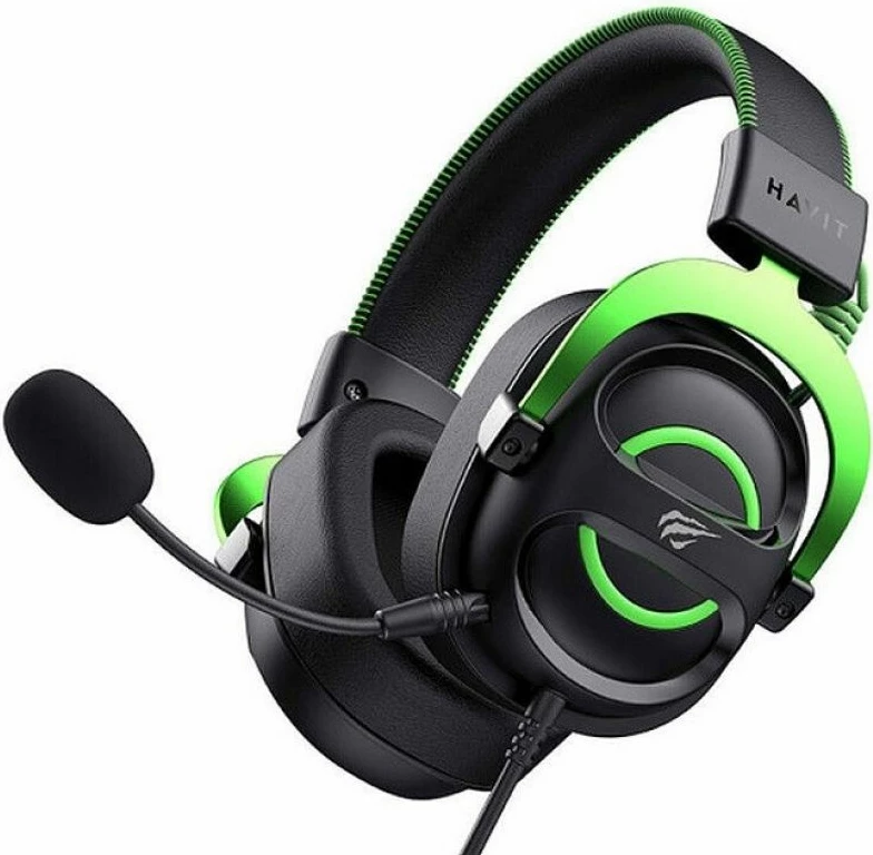 Kufje gaming Havit për meshkuj, të zeza/jeshile