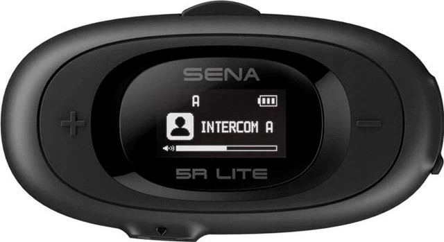 Interkom motoçiklete SENA 5RLITE-01D, Bluetooth 5.1, 700m, i zi, set për dy persona