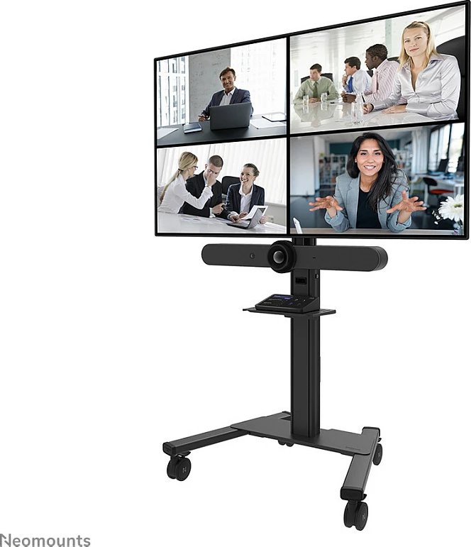 Raft universal për videobar e multimedia Newstar AFLS-825BL1, çelik, 9 kg, i zi