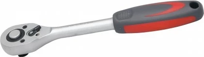 Çelës me klliketë PROLINE ZR18375, 3/8\", 200 mm, dorezë bi-metalike, kuqe/zezë