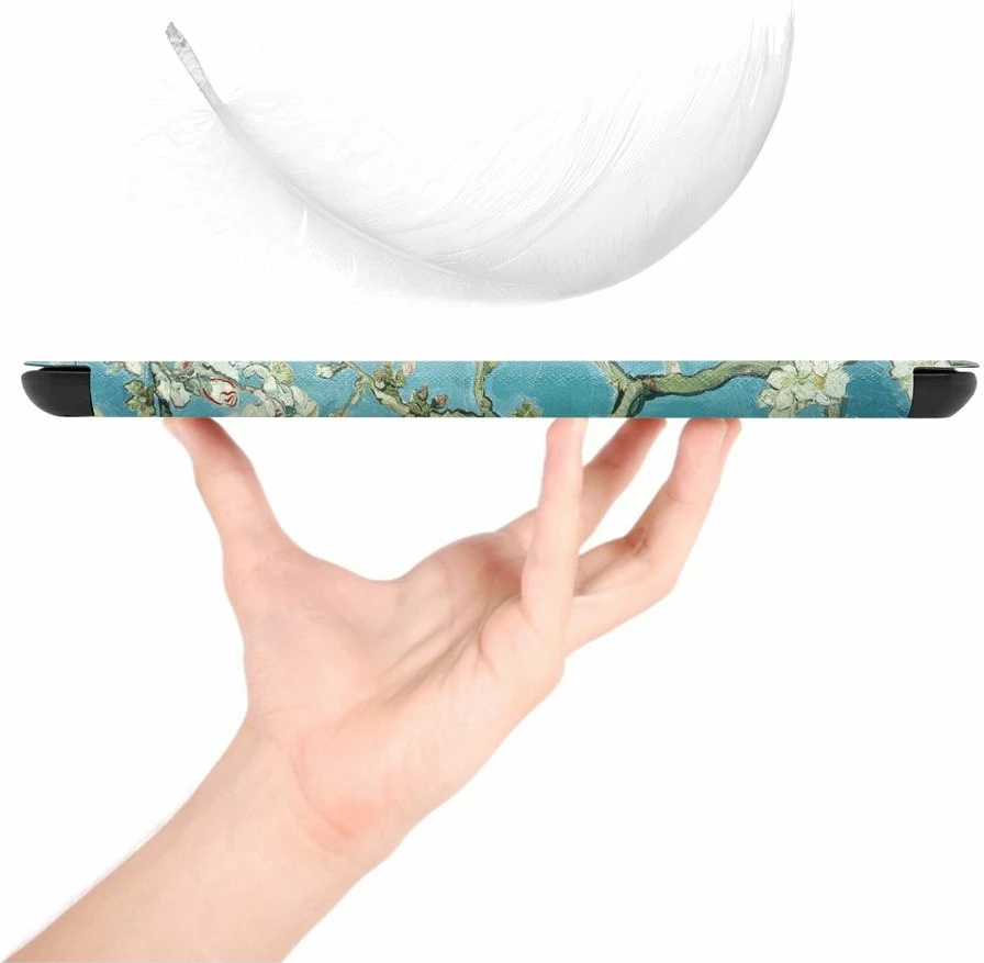 Mbështjellës Tech-Protect SmartCase për Kindle 11" 2022, Blu me lule sakura