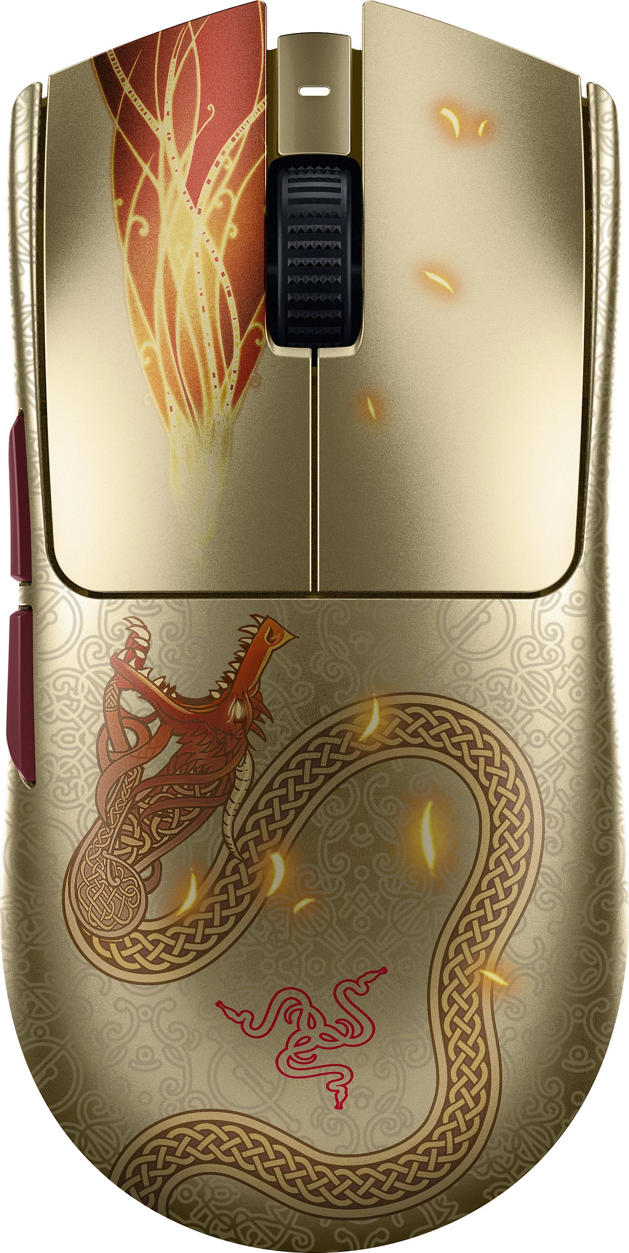 Maus Razer Viper V3 Pro Counter-Strike 2 Edition, 35000 DPI, Wireless + USB-C, Gold/Yellow