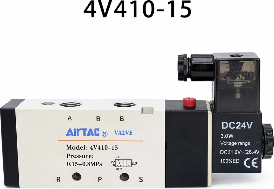 Valvul pneumatike solenoid 4V410-15 DC24V