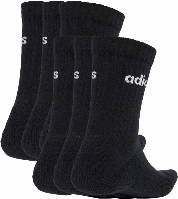 Çorape crew adidas, të zeza [Madhësia: 37 - 39]