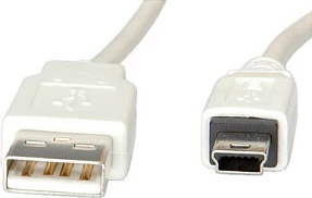 Kabllo USB 2.0 VALUE USB-A në Mini-USB 5-pin, 3 m, e bardhë