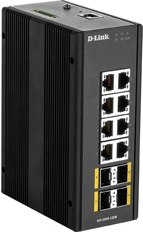 Switch industrial D-Link DIS-300G-12SW, 12 porta, Gigabit, IP30